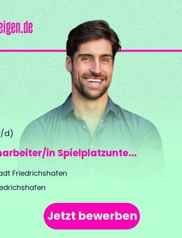 Facharbeiter/in Spielplatzunterhaltung und Transportwesen - Friedrichshafen