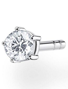 THOMAS SABO Single-Ohrstecker weißer Stein klein, H2147-051-14, H2147-414-14, mit Zirkonia (synth)