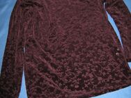 NEU * Romantik * Ausbrenner * Blumen * Blüten * Ranken * Samt * Longsleeve * T- Shirt * Pullover "success" Gr. 38- 40/ S- M * bordaux * wein- dunkel- rot * - Riedlingen