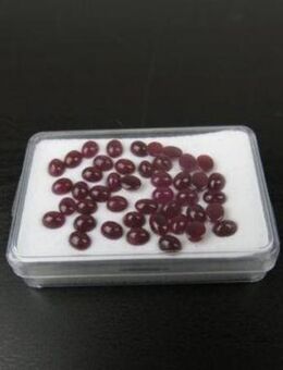ECHT ,Grosses Rubin Lot mit 22, 60 ct , Oval Fac. 5x4 mm + Rubin Lot 23,27 ct - Neubrandenburg
