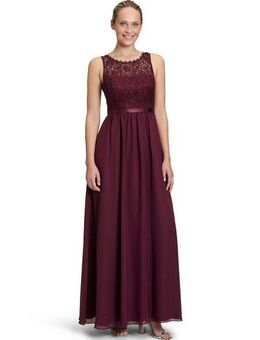 Vera Mont Abendkleid Damen Abendkleid mit Spitze Bogenkante