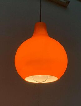 Mid Century Peill Putzler Glass Pendant Lamp zu 60er 70er Teak 1 - Hamburg Hamburg-Nord