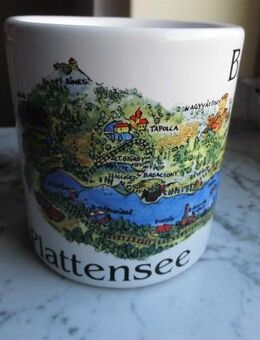 Balaton Plattensee Becher Tasse Keramik Ungarn Andenken Souvenir 3,- - Flensburg