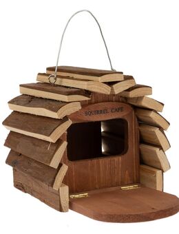 TIAKI Futterhaus für Eichhörnchen - L 25 x B 16 x H 15 cm