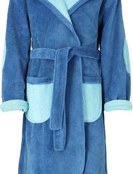 Vossen Kinderbademantel Momo, Kurzform, Microfaser-Walkfrottee, Kapuze, Gürtel, für Mädchen & Jungen, mit Kapuze