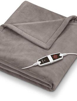 BEURER Heizdecke HD 150 XXL Cosy Taupe, kuschelig, maschinenwaschbar, mit Abschaltautomatik