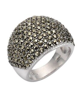 Zeeme Fingerring 925 Silber Markasit