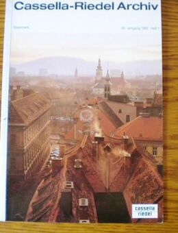Cassella-Riedel Archiv-Steiermark,Heft/Zeitschrift,von 1983,Heft 1 - Linnich