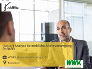 (Junior) Analyst Betriebliche Altersversorgung (m/w/d) - München