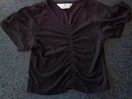Shirt, kurz, H&M, schwarz Gr. 134/140 - Gera