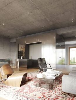 3,60 m hohe Loft-Wohnungen in Berlin-Mitte. 145,7 qm, Sichtbeton, bodentiefen Fenstern und imposanten Loggia - Berlin