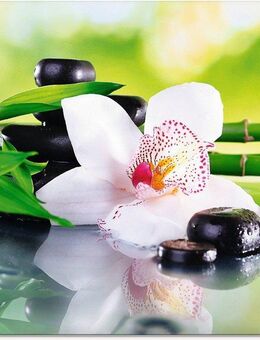 Artland Glasbild Spa Steine Bambus Zweige Orchidee, Zen (1 St), in verschiedenen Größen