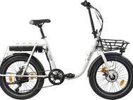 LLobe E-Bike Faltrad Elektro Faltrad 20" Neo.cult weiß, Shimano Tourney Schaltwerk, Kettenschaltung, Heckmotor, 460,8 Wh