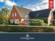 Nähe Campener Leuchtturm! Großzügiges Ein-/Zweifamilienhaus mit Gartenanlage, Terrasse und Nebengebäude! - Krummhörn