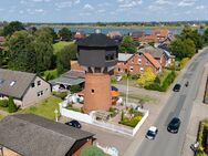 Panoramablick auf die Elbe - Wohnen im Wasserturm - Stelle