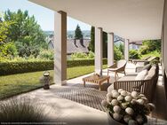 Stilvolles Wohnen mit fantastischem Ausblick - 3-Zimmer-Hanggeschosswohnung mit Terrasse und Garten - Markdorf