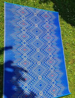 Outdoorteppich Jodhpur Multi Blue aus recyceltem Plastik 120x180 - Gründau