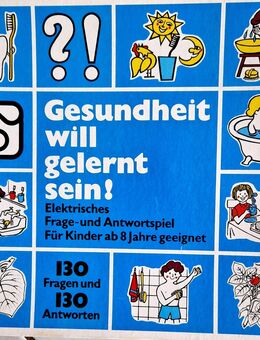 DDR elektr.Frage-und Antwortspiel "Gesundheit will gelernt sein" - Creuzburg