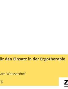 Fachkraft für den Einsatz in der Ergotherapie (w/m/d) - Weinsberg