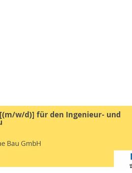 Kalkulator [m/w/d] für den Ingenieur- und Brückenbau - Dresden