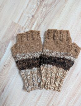 Handstulpen Alpaka-Wolle, Größe M - Neetzka