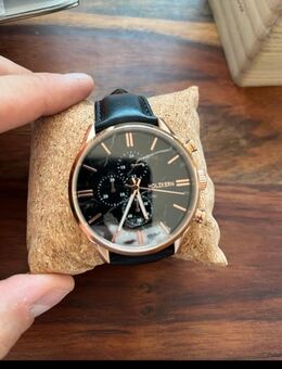 Holzkern Relational Roségold Herrenuhr - Schwelm