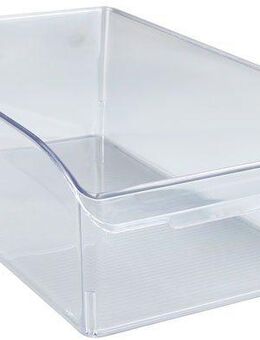 WENKO Organizer L, für Vorräte, passend für Küchenschrank und -regal, PET, transparent