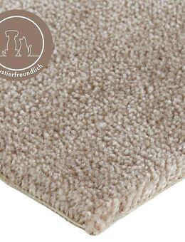 Andiamo Teppichboden Levin, Velours, Made in Belgium, rechteckig, Höhe: 10 mm, Uni Farben, Breite 400 cm oder 500 cm, weiche Qualität