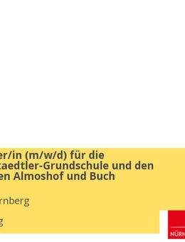 Hausmeister/in (w/m/d) für die Friedrich-Staedtler-Grundschule und den Kindergarten Almoshof und Buch - Nürnberg