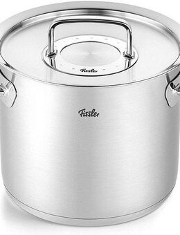 Fissler Kochtopf ORIGINAL-PROFI COLLECTION® hoher Kochtopf, Edelstahl 18/10 (2-tlg), mit breitem Schüttrand, Kaltmetallgriffen. Made in Germany