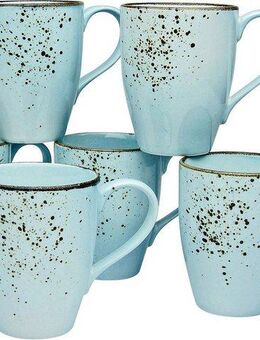 CreaTable Becher Kaffeebecher NATURE COLLECTION, Steinzeug, Tassen Set, 6-teilig