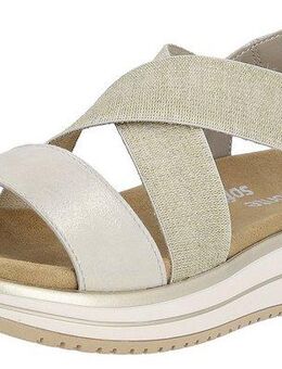 Remonte Riemchensandale, Sommerschuh, Sandalette, Keilabsatz, mit praktischem Gummizug