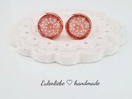 Ohrstecker/Ohrringe handmade Schmuck Neu Rosègold Pünktchen - Leipzig Alt-West