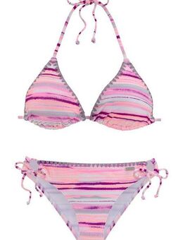 Venice Beach Triangel-Bikini mit Häkelkanten am Cup und Hose