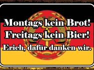 Witziges Blechschild Kein Brot kein Bier DDR Ostalogie 20x30 cm - Hamburg