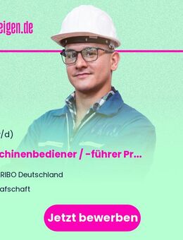 Maschinenbediener / -führer Produktion und Verpackung (m/w/d) - Grafschaft