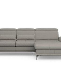sit&more Ecksofa Cabrio L-Form, mit Sitztiefenverstellung, Arm- und Kopfteilverstellung, 2 Nierenkissen, Federkern, optional Bettfunktion und Stauraum