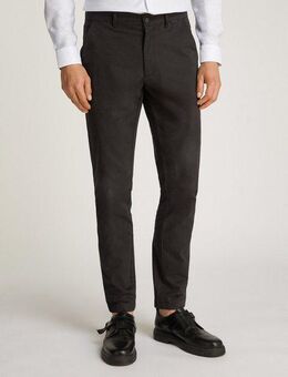 Calvin Klein Chinohose SATEEN STRETCH SLIM CHINO mit Logopatch