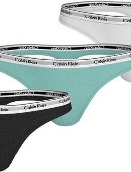 Calvin Klein Underwear Tanga 3 PACK THONG (LOW-RISE) (3-St) String low waist mit Logobund