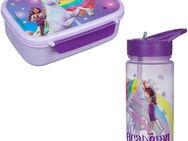 Scooli Lunchbox Brotzeitdose + Flasche, Unicorn Academy, Kunststoff, (2-tlg), mit Trinkflasche