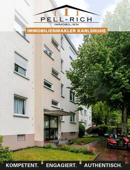 BADEN-BADEN: Zuverlässig vermietete und gepflegte 3-Zimmer Wohnung mit Balkon zu veräußern - Baden-Baden