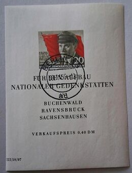 DDR 1956 70. Geburtstag Ernst Thälmann Block 14 gestempelt - Görlitz