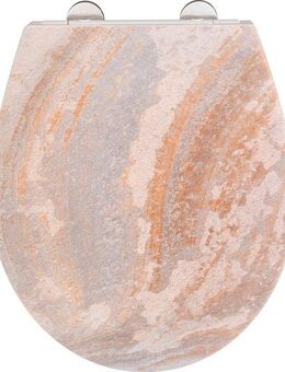 WENKO WC-Sitz Canyon, mit Relief, aus antibakteriellem Duroplast