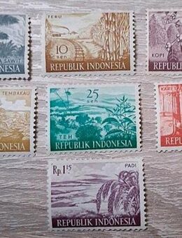 Briefmarken Indonesien 1960 Heimische Pflanzen Satz postfrisch - Görlitz