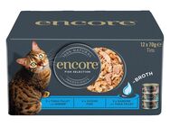 24 x 70 g Encore Dose in Brühe zum Sonderpreis! - Mixpaket Fisch Selection (3 Sorten)