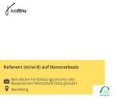 Referent (m/w/d) auf Honorarbasis - Bamberg