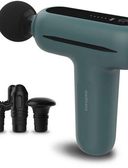 Medisana Massagepistole MG 200, Set 5-tlg., Gerät + 4 Aufsätze, Kleine, ergonomische Massagepistole mit selbstjustierendem Modus