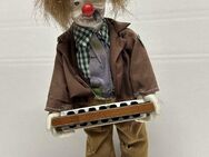 Puppe Clown Peppo mit Mundharmonika der Lumpensammler, detailgetreu 32cm hoch - Algermissen