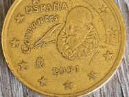 Seltene 50 cent Münze Spanien 2001Fehldruck - Salzgitter