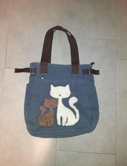 schöne große Tasche mit Katzenmotiv zu verkaufen - Walsrode